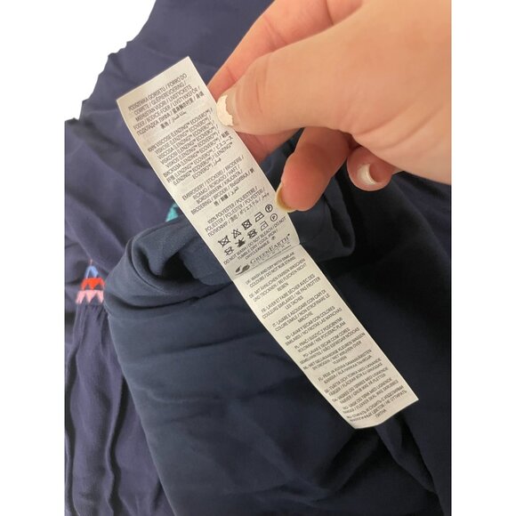 Boden Womens Yoke Midi Dress Size UK 14R US 10 R Navy Blue Embroidered D1130 NWT - Picture 8 of 12